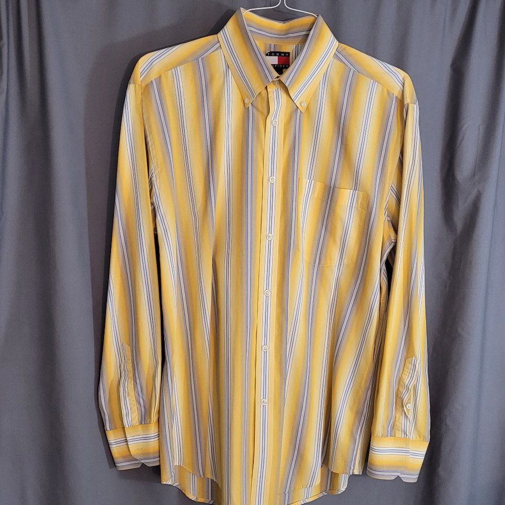 Tommy Hilfiger Yellow Stripe Button down shirt